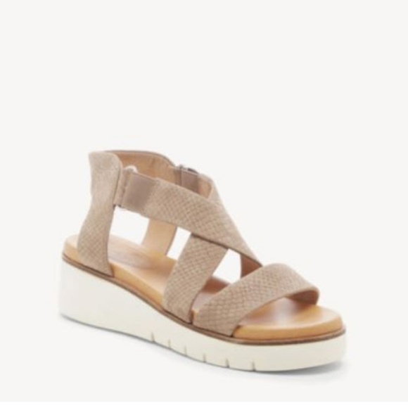 Sole Society Boneigh Platform Ankle Strap Wedge - Picture 2 of 5